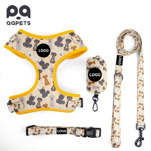<span class=keywords><strong>Harnais</strong></span> Gilet de Luxe Réglable en Nylon et Néoprène pour Animaux de Compagnie, Anti-Traction, Collier et Laisse pour Chien, Ensemble avec Design de Logo <span class=keywords><strong>Personnalisé</strong></span>, Vente en Gros - Product Image 1