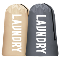 Bolsa de Lavandería de Nailon Resistente 420D con Cierre de Cordón Ajustable, Lavable, Gran Capacidad 24x36, Esencial para Dormitorios Universitarios y Viajes