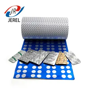 Aluminum Blister Foil JEREL Blister Foil Alu Lid Film Pharmaceutical Aluminum Roll Coated Alloy 8011 OP/ALU/HSL 20-30mic