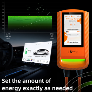 Cargador de Vehículos Eléctricos Trifásico Feyree de 11kW, GB/T, Control Inteligente por WiFi y Aplicación, Cable de 5M, IP66 Impermeable, Montaje en Pared, con RFID, Estación Exclusiva - Product Image 2