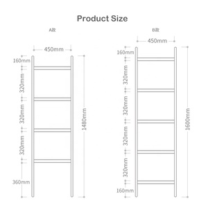 Échelle de couverture <span class=keywords><strong>en</strong></span> <span class=keywords><strong>bois</strong></span> personnalisée pour la décoration intérieure Échelles de couverture et supports Étagère d'échelle penchée pour le mur Porte-serviettes <span class=keywords><strong>en</strong></span> <span class=keywords><strong>bois</strong></span> - Product Image 6