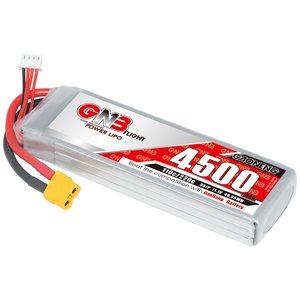 Batería LiPo GNB de 4500 mAh, 3S, 11.1V, 110C, 220C, XT60, 300 Ciclos, LiCoO2 para Camiones, Aviones, Helicópteros y Barcos RC - Product Image 1