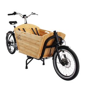 Trimotos bicicleta eléctrica de carga para adultos usada para la familia Triciclo de 2 ruedas Bakfiets <span class=keywords><strong>caja</strong></span> de bicicleta de carga de dos ruedas - Product Image 2