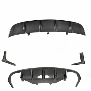 Achterdiffusor en achterspoiler van <span class=keywords><strong>carbon</strong></span> <span class=keywords><strong>fiber</strong></span> voor Porsche Macan 2014-2019 - Product Image 4