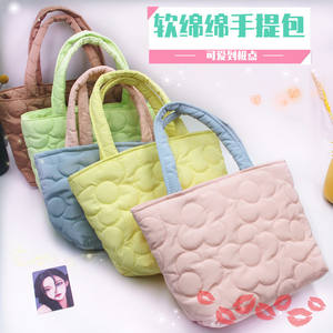 Vente en gros de sacs à provisions pour femmes à la mode de style coréen japonais sac à provisions matelassé petit fourre-tout fourre-tout suspendu sac de maman - Product Image 3