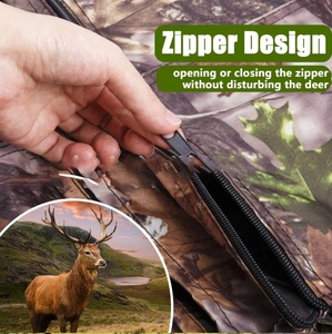 360 °   Carpa de Camuflaje para Árbol, Resistente, Escalera para Árbol, Refugio de Caza a Prueba de Viento y Lluvia para un Solo Cazador, Fácil de Instalar - Product Image 4
