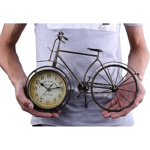 <span class=keywords><strong>Orologio</strong></span> <span class=keywords><strong>da</strong></span> Tavolo <span class=keywords><strong>Vintage</strong></span> a Forma di Bicicletta, <span class=keywords><strong>Orologio</strong></span> Silenzioso in Metallo per Ufficio e Camera <span class=keywords><strong>da</strong></span> Letto, Decorazione al Quarzo - Product Image 4