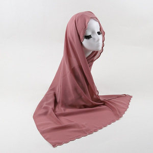 थोक स्कार्फ मोती शिफॉन कढ़ाई हेडबैंड मैलायन फीर - Product Image 3