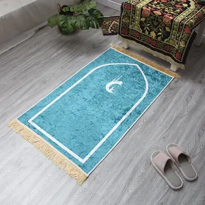 Tapis de prière musulman en Polyester, vente directe d'usine, microfibre, nouveauté imprimée, 2022 Offre Spéciale