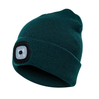 Nuove idee di prodotto hanno portato il cappello a cuffia caldo con la luce per gli accessori invernali per cappelli invernali USB ricaricabili