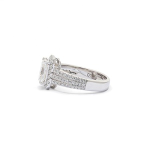 DE VVS1 2ct 빛나는 컷 모이사나이트 약혼 결혼 반지 S925 하이 퀄리티 모이사나이트 고급 보석 - Product Image 2