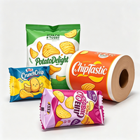Film d'emballage alimentaire imprimé sur mesure pour chips - Film laminé haute barrière pour biscuits et aliments soufflés