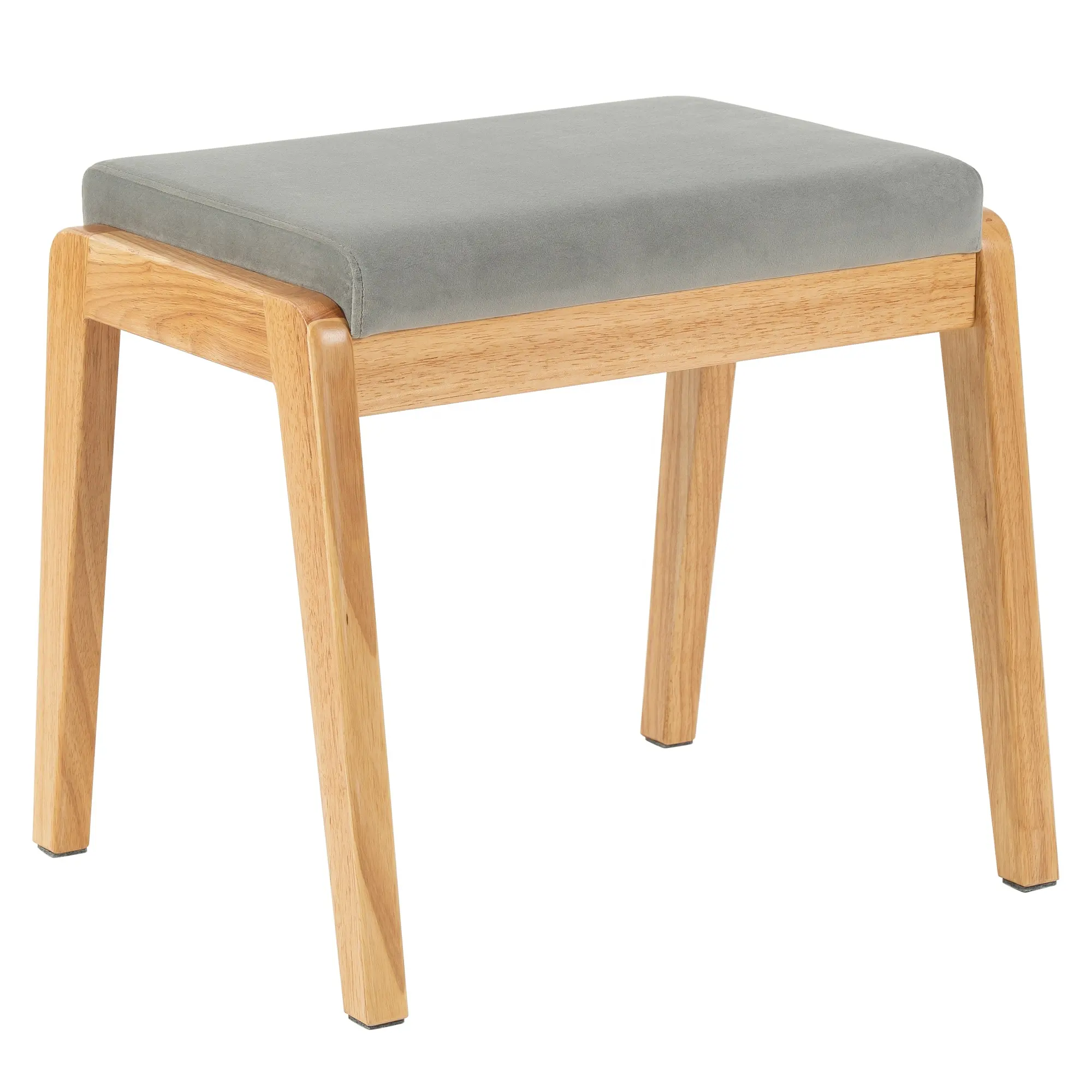 Chaise de bureau moderne en velours pour le maquillage, pouf rembourré en bois, petit tabouret carré, banquette grise, coiffeuse, entrée de salon, usage extérieur