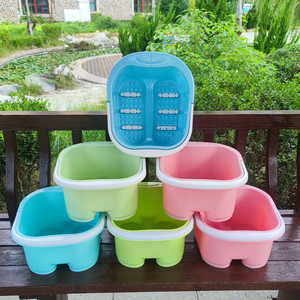 Bañera Portátil de Plástico para Pies con Función de Masaje, Tamaño Grande y Reforzado para Uso Adulto - Product Image 2