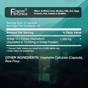 Nuevo Suplemento de Shilajit, 90 Cápsulas, Suplemento Dietético para la Salud de Mujeres y Hombres, Cápsulas de Extracto de Planta de Shilajit - Product Image 3