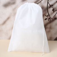 Sac à cordon personnalisé en non-tissé, écologique, recyclable, anti-poussière, solution de rangement pour vêtements, chaussures, jouets, emballage