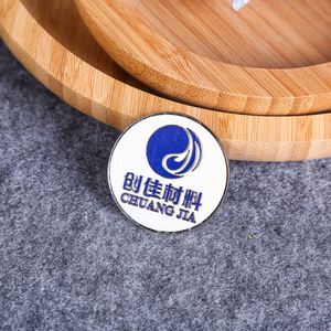 Badge métallique personnalisé en acier inoxydable, broche peinte en alliage de zinc, étiquette nominative en époxy, dessin animé anime, sur mesure, usage général, rond 20 mm - Product Image 3