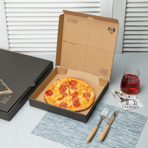 Boîte à <span class=keywords><strong>pizza</strong></span> en carton ondulé personnalisée, <span class=keywords><strong>de</strong></span> qualité alimentaire, imprimée, pour <span class=keywords><strong>emballage</strong></span> <span class=keywords><strong>de</strong></span> <span class=keywords><strong>pizza</strong></span>, livraison à emporter, restaurant, restauration rapide - Product Image 5