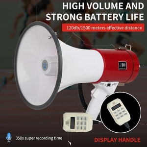 ER-55S xách tay 50W công suất cao loa loa được xây dựng trong còi báo động cầm tay còi báo động DC bên Màn hình hiển thị điều khiển bằng giọng nói - Product Image 3