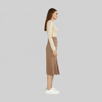 KD Fabricant de tricots personnalisés pour la maison Top en tricot pour dames Pull en tricot à col rond Pull court pour femmes
