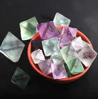 Natural de alta qualidade de quartzo áspero de cristal octaedro fluorite pedra
