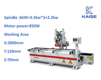 Machine à percer les trous de serrure CNC simple KAISE 380V, garantie 1 an, facile à utiliser pour le traitement des serrures de porte, des charnières et des ferme-portes