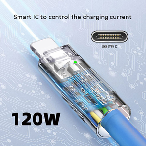 Sıcak 1m Çinko Alaşımlı <span class=keywords><strong>USB</strong></span> C Kablosu Süper Hızlı 6A 120W Akıllı Veri Kablosu Android Telefonlar Yazıcılar USB2.0 Tip C Kablosu Bilgisayarlar için - Product Image 2