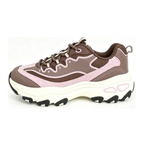 Zapatillas Deportivas Personalizadas, Color Rosa Marrón, Gamuza y Malla, Casuales, de Caña Baja, Unisex, Venta al Por Mayor, OEM, Marca Privada, Logotipo Personalizado, al Por Mayor