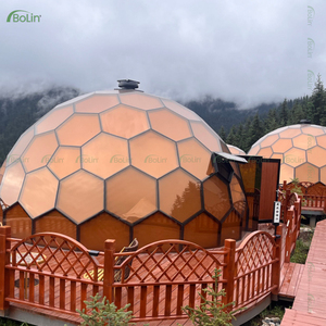 Carpa <span class=keywords><strong>de</strong></span> Lujo Bolin con Cúpula <span class=keywords><strong>de</strong></span> Cristal, Dormitorio y Baño para Uso Hotelero, Invernaderos Resistentes a los Rayos UV, Tamaño Personalizable, 10 Años <span class=keywords><strong>de</strong></span> Vida Útil - Product Image 3