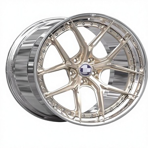 Rines de Aluminio Forjado de Dos Piezas Personalizados, Pulidos, de 18-22 Pulgadas, 5X130 PCD, Nuevos, con 3 Años de Garantía, Capacidad de Carga 950-1300KG - Product Image 4