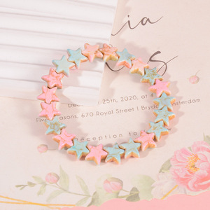 Star Turquoise <b>Bracelet</b> For Women Five Pointed Star Jewelry Gift Fashion <b>Beaded</b> <b>Bracelets</b> - Product Image 2