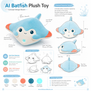 Peluche Personalizado de <span class=keywords><strong>Pez</strong></span> <span class=keywords><strong>Murciélago</strong></span> AI - Caja de Regalo para Cumpleaños - Product Image 3