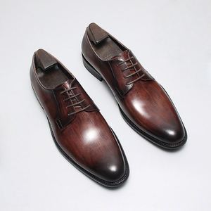 Nouvelles Chaussures Habillées pour Hommes en Cuir Pleine Fleur Faites à la Main Modèle 2025 – Imperméables et Respirantes à Lacets pour l'Automne – Tailles 37-46 - Product Image 1