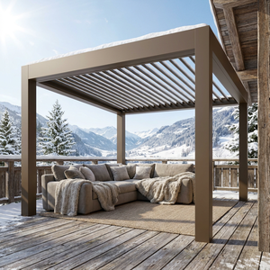Pérgola Arquitectónica de Aluminio a Medida con Estructura Reforzada para Proyectos de Villas Personalizadas y Gazebos Modernos para Paisajes - Product Image 1
