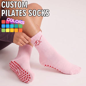 Calcetines Antideslizantes BiLu Yoga Barre Grip, Calcetines de Pilates Transpirables de Algodón para Gimnasios - Product Image 3