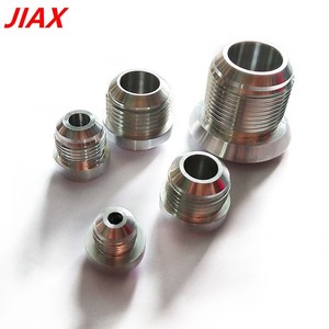 อะแดปเตอร์เชื่อมแบบเกลียว Jiax สำหรับอัพเกรดชุดระบายความร้อนน้ำมันเชื้อเพลิงในรถยนต์ ชิ้นส่วนโลหะสีเงิน - Product Image 1