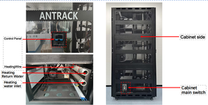 خزانة التعدين المائي Antrack V1 لـ 4 وحدات من جهاز Bitmain Antminer S19 <span class=keywords><strong>Hyd</strong></span> S21+ للتعدين المائي لعملة البيتكوين مع نظام تبريد مائي S21xp Hydro 473T - Product Image 4