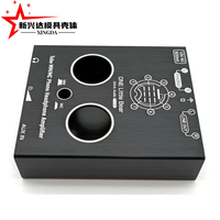 Boîtier extrudé en aluminium brossé noir avec impression laser pour amplificateur de casque et préamplificateur à tubes Hi-Fi