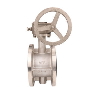 Vanne papillon à bride en acier inoxydable Vanne de contrôle de débit à vis sans fin Vanne de contrôle de débit industrielle chimique - Product Image 4