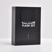 Bouteille d'eau isotherme légère en acier inoxydable de 500 ml à double paroi sans BPA, idéale pour le bureau, les voyages et les cadeaux, avec 2 tasses