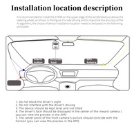 Caméra embarquée 3 canaux avec interaction vocale, GPS, vision nocturne, 4G, enregistreur de conduite automobile, caméra avant 1080p, caméra arrière 720p, caméra intérieure 1080p