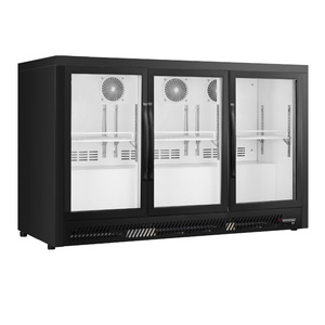 Enfriador de Bebidas para Bar, Refrigerador de Barra Trasera de 3 Puertas, Puertas Corredizas, 295l, 220v/210w, Control Digital 0-10°C, 1350x550x860mm, Bt-1350f - Product Image 1