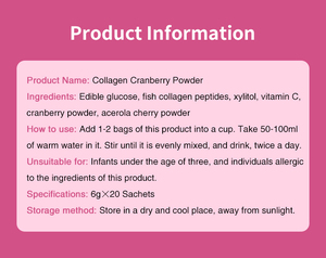 manufacturers collagen powder suppliers collagen peptides <b>protein</b> powder Gluta Glow Sparkle CRANBERRY POWDER brightens skin - Product Image 5