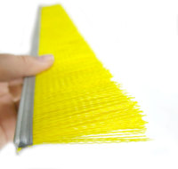 Brosse à bandes industrielle personnalisée en usine, à poils haute densité, pour un nettoyage rapide des résidus de céréales et divers débris