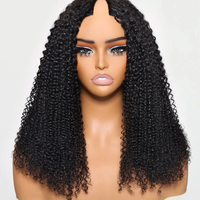 Perruques brésiliennes en cheveux humains 100% naturels, qualité V Part, densité 310%, bouclées afro, pour femmes noires.