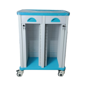 Fabriek Verkocht Medisch Dossierkar Goedkope Nieuwe Abs Plastic Medische Dossierkast Voor Ziekenhuisklinieken Duurzame Metalen <span class=keywords><strong>Trolley</strong></span>