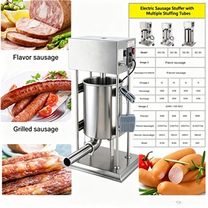 Máquina Eléctrica de Alta Capacidad para Hacer <span class=keywords><strong>Salchichas</strong></span>, Máquina Comercial para Rellenar <span class=keywords><strong>Salchichas</strong></span> con Boquillas para Rellenar Carne, para Barbacoa y Charcutería - Product Image 2