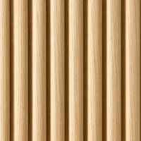 Panel de Pared Flexible Tipo Tambour, Grano de Madera de Roble, MDF, Impermeable, Ignífugo, Decoración de Interiores, Venta al Por Mayor, Fábrica OEM