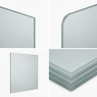Verre trempé dépoli ultra-transparent sablé sur mesure pour murs-rideaux industriels, cloisons de bureau et fenêtres