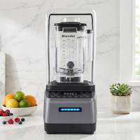 Mixeur Électrique Commercial 2200W Multifonctionnel pour Smoothies, Jus de Fruits, Broyeur et Robot Culinaire de Haute Qualité